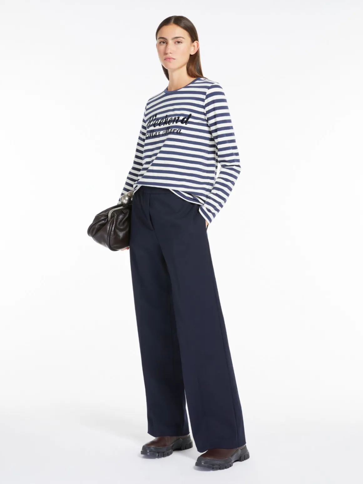 Outlet Pantalone in gabardina di lana Pantaloniejeans