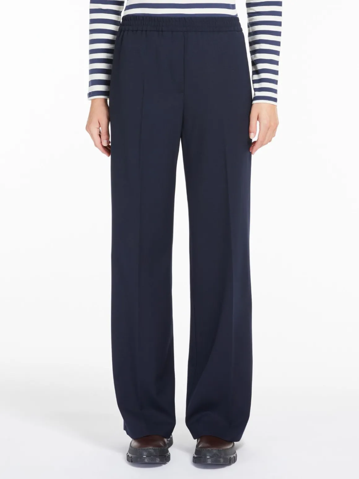 Outlet Pantalone in gabardina di lana Pantaloniejeans