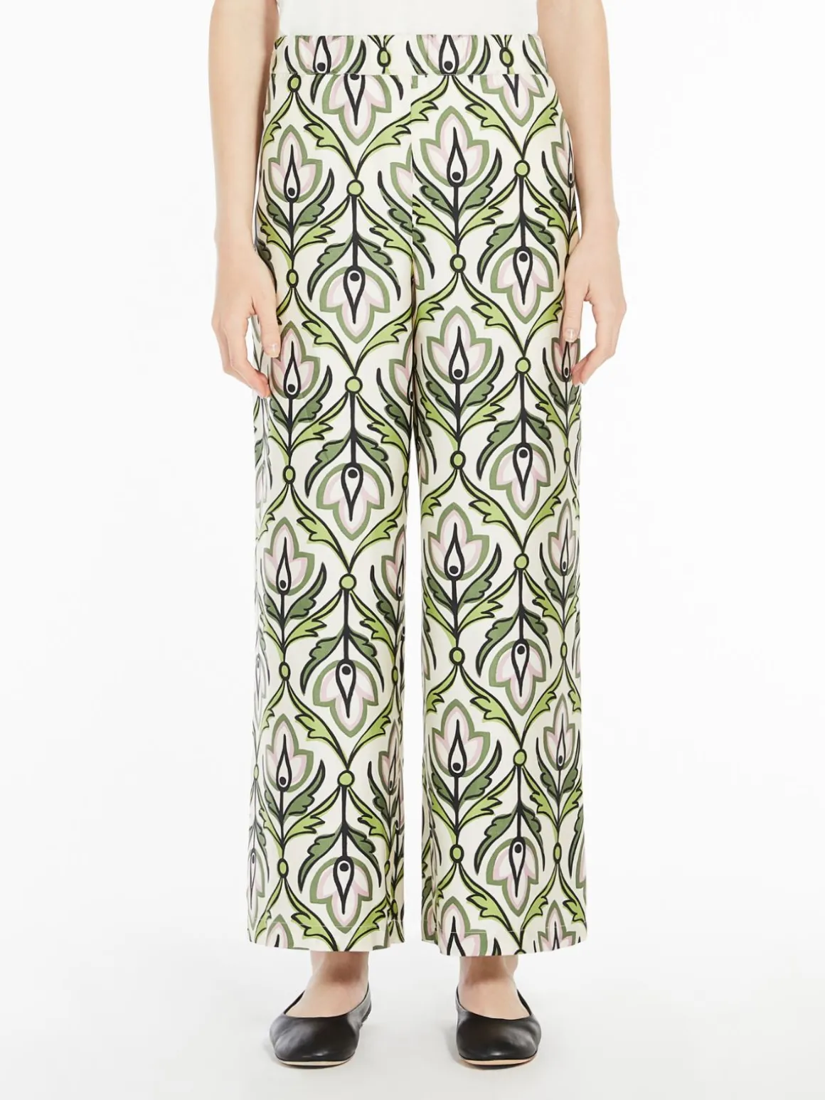Sale Pantalone in twill di seta Pantaloniejeans