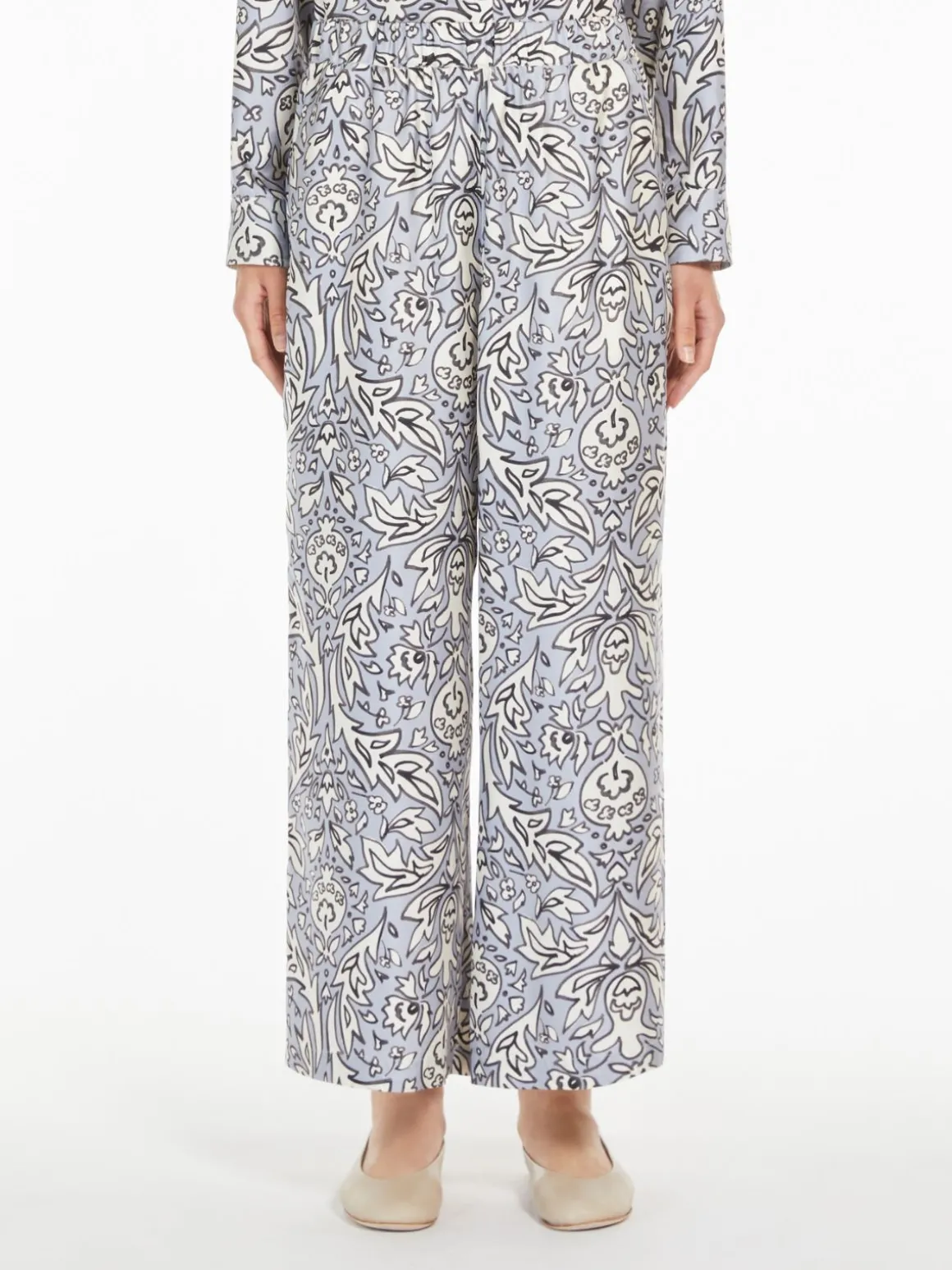 Store Pantalone in twill di seta Pantaloniejeans
