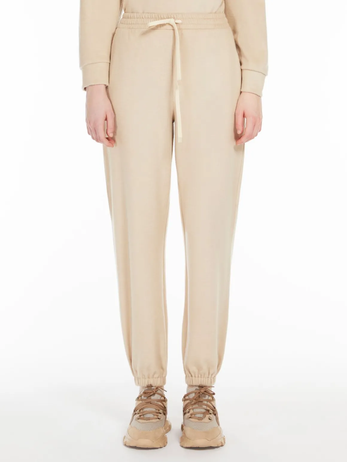 Store Pantalone morbido in jersey drap Pantaloniejeans