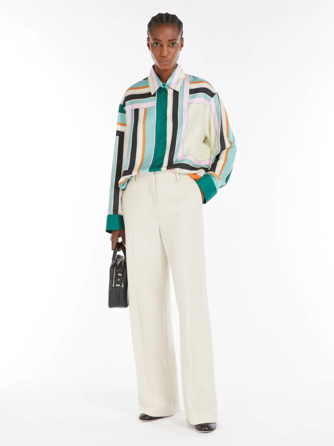 Best Sale Pantalone palazzo in lana stretch Pantaloniejeans