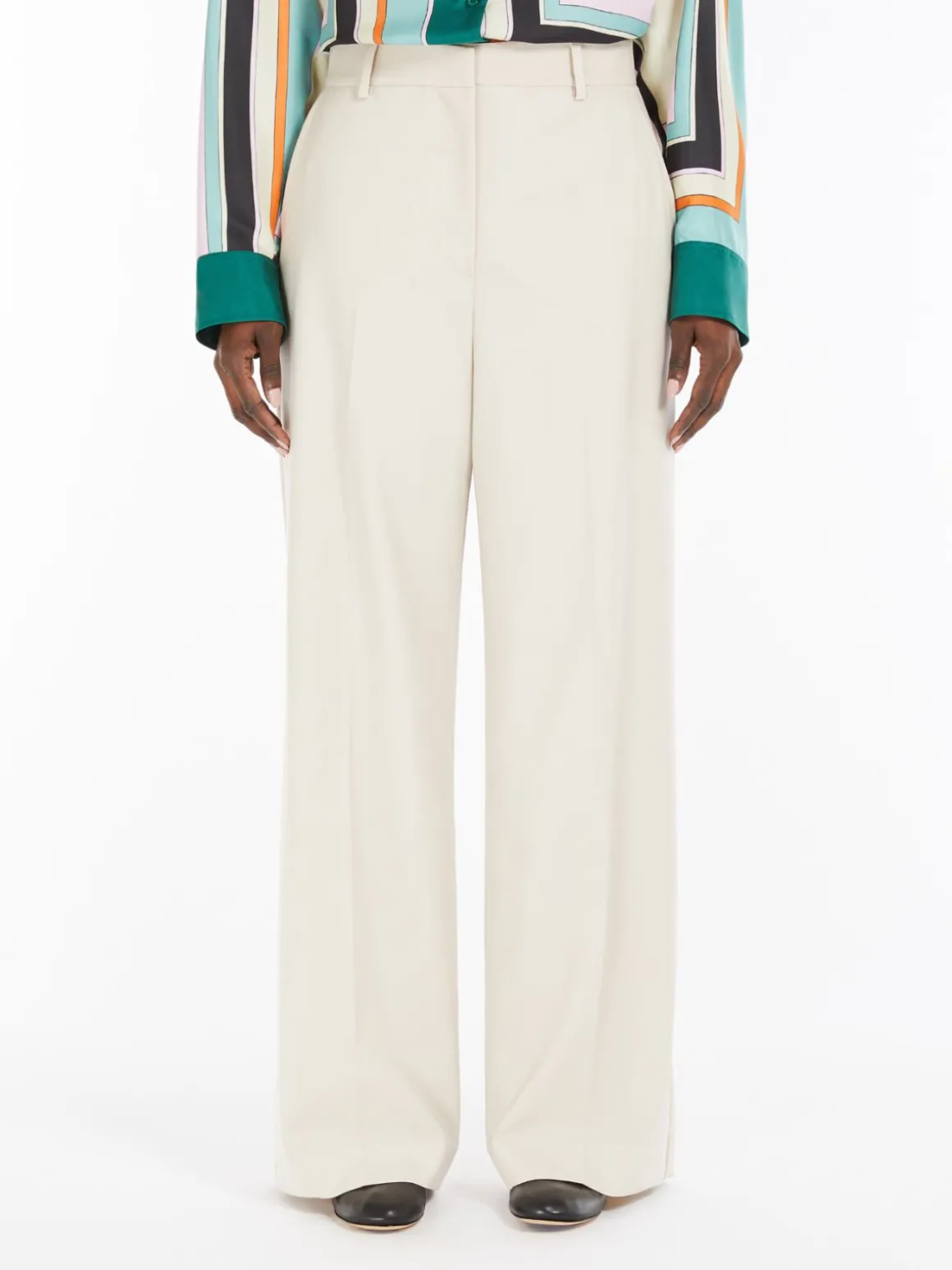 Best Sale Pantalone palazzo in lana stretch Pantaloniejeans