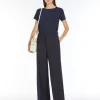 Cheap Pantalone palazzo in tela di lana Pantaloniejeans