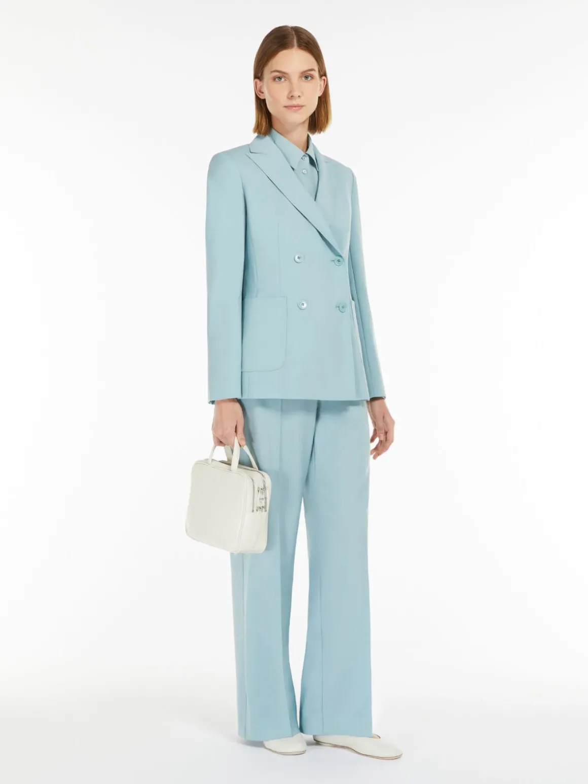Outlet Pantalone palazzo in tela di lana Completie Tailleur | Pantaloniejeans