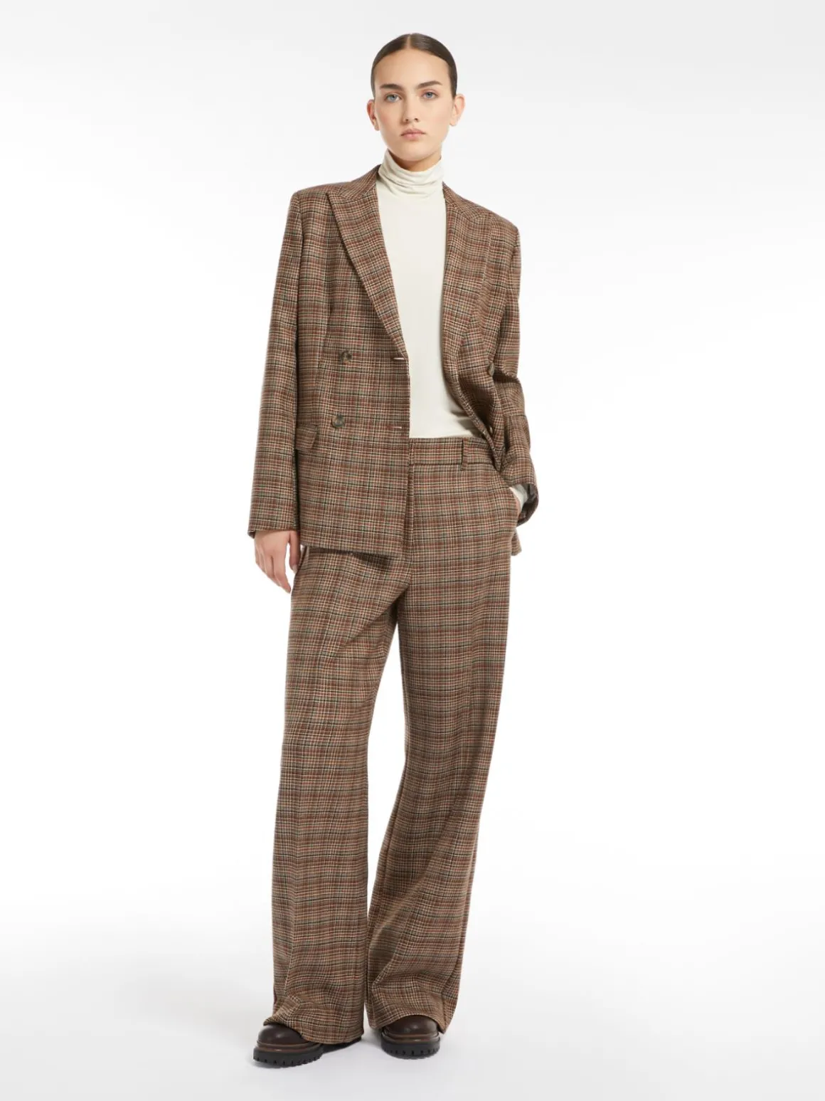 Cheap Pantalone palazzo in tela di lana Completie Tailleur | Pantaloniejeans