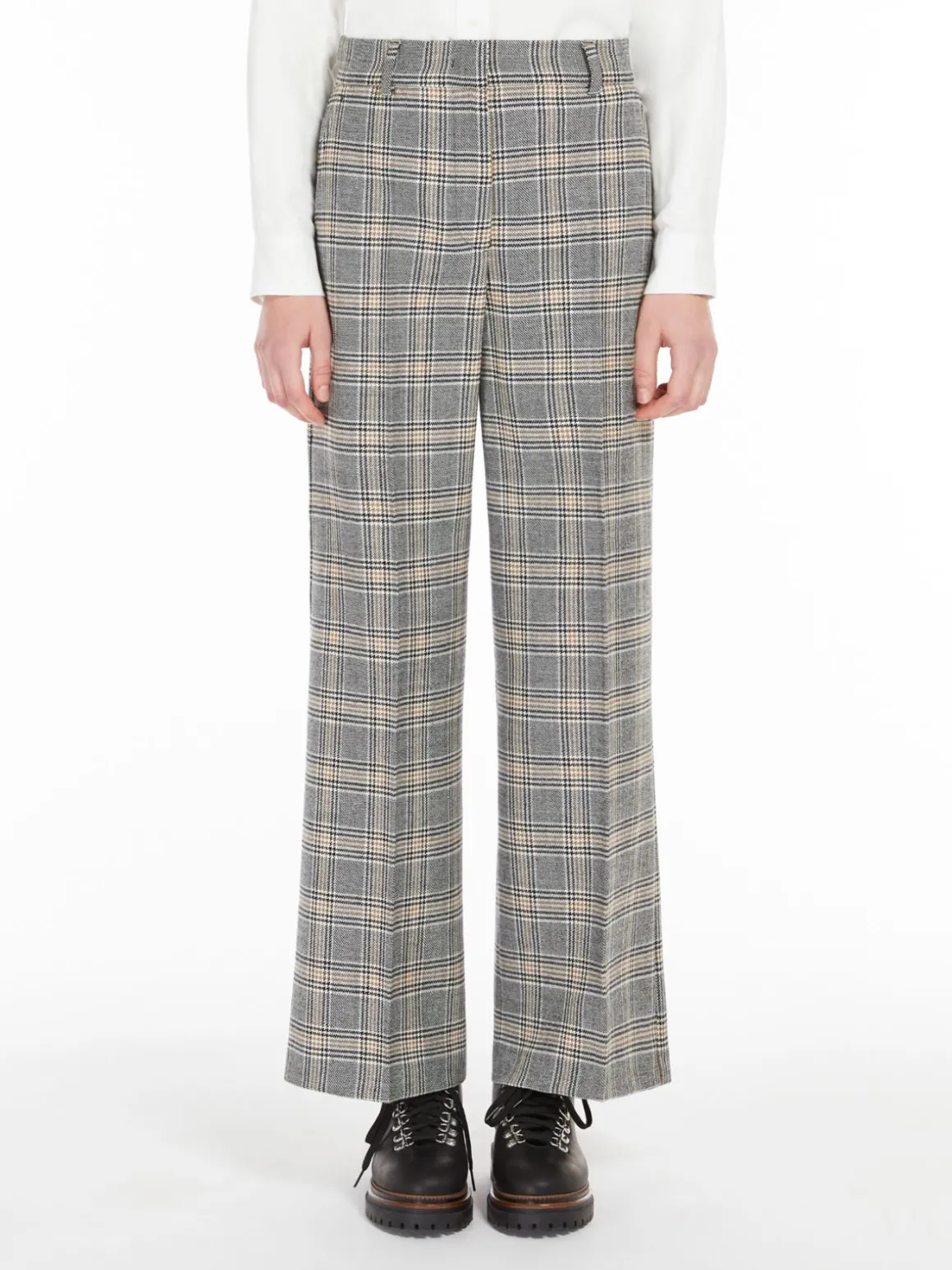 Best Pantalone palazzo in tela di lana Completie Tailleur | Pantaloniejeans