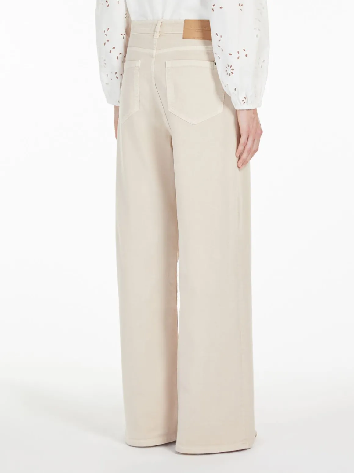 pantalone_wide_leg_in_drill_di_cotone_2.webp Cheap Pantalone wide leg in drill di cotone Pantaloniejeans