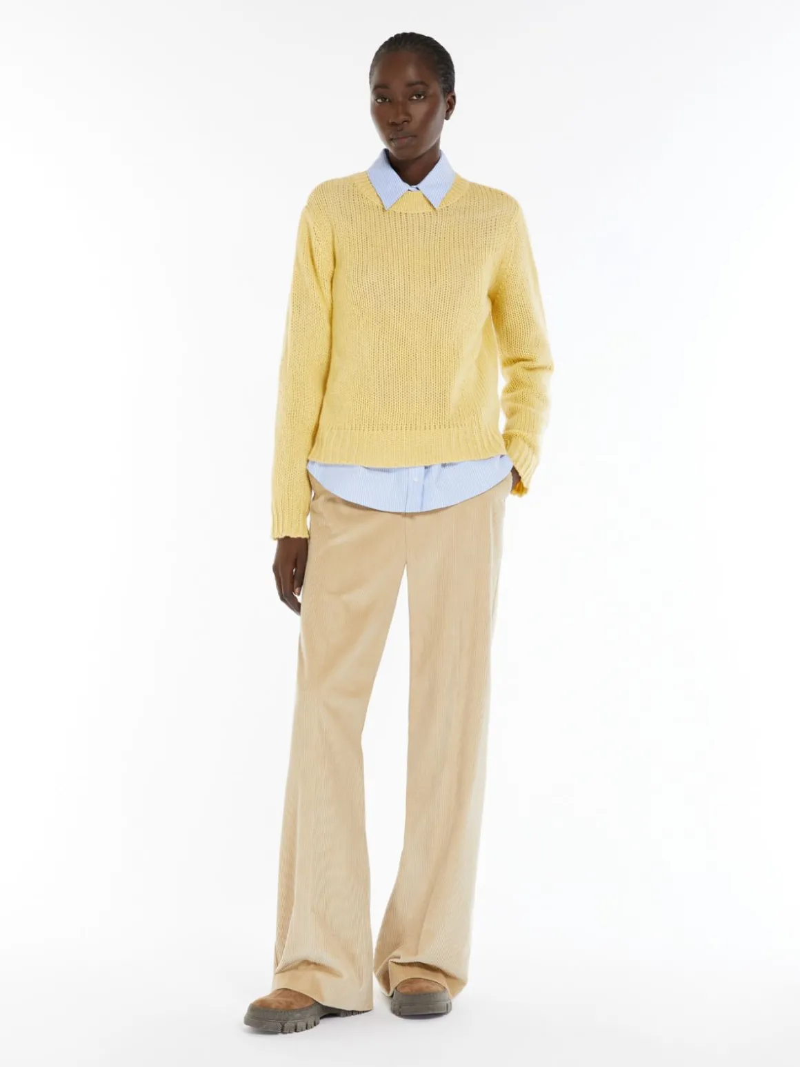 Best Pantalone wide leg in velluto Pantaloniejeans