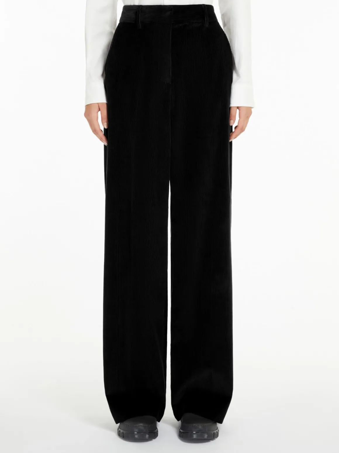 Sale Pantalone wide leg in velluto Completie Tailleur | Pantaloniejeans
