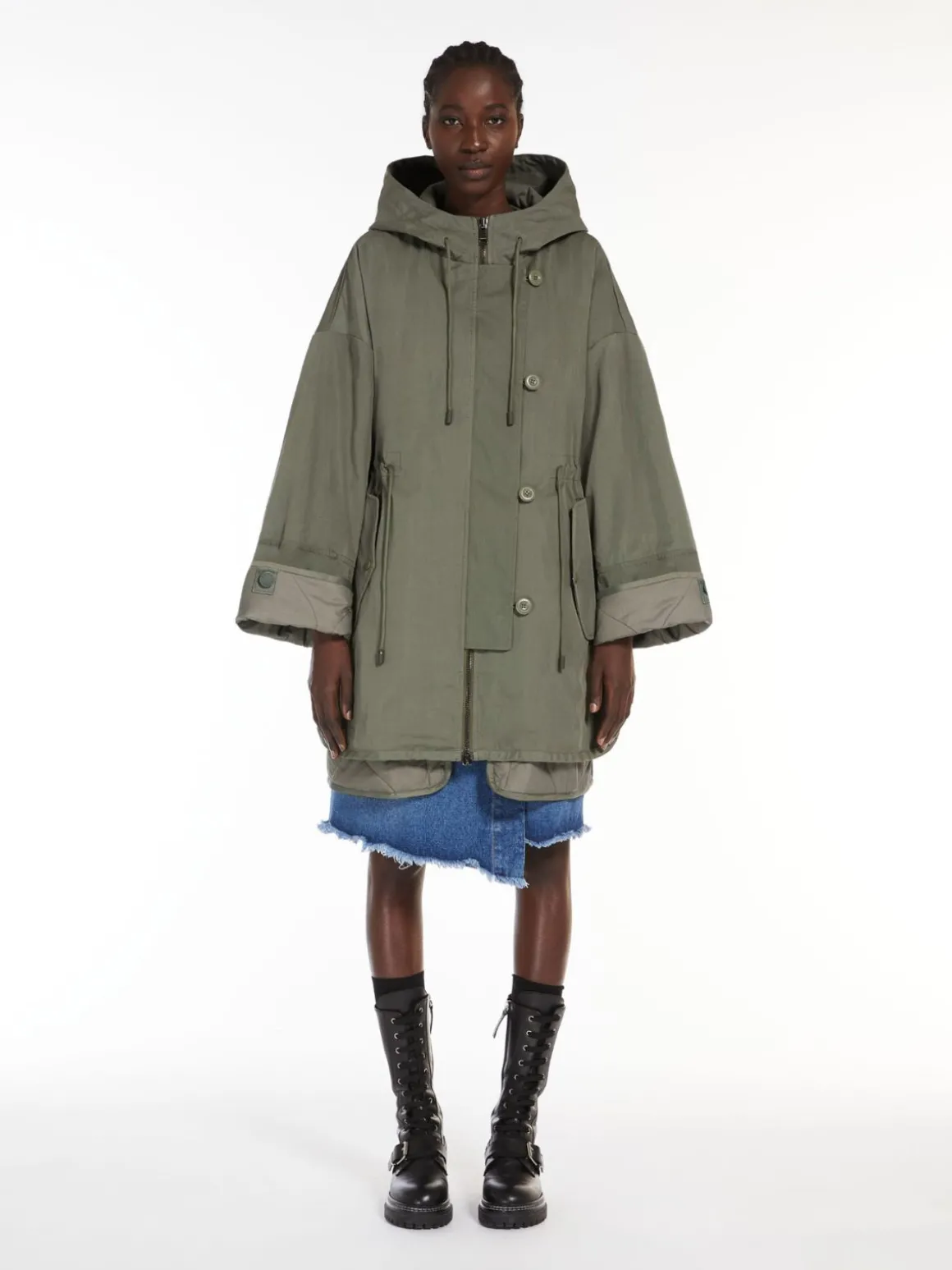 Fashion Parka reversibile in cotone antigoccia Imbottiti E Parka | Cappottietrench