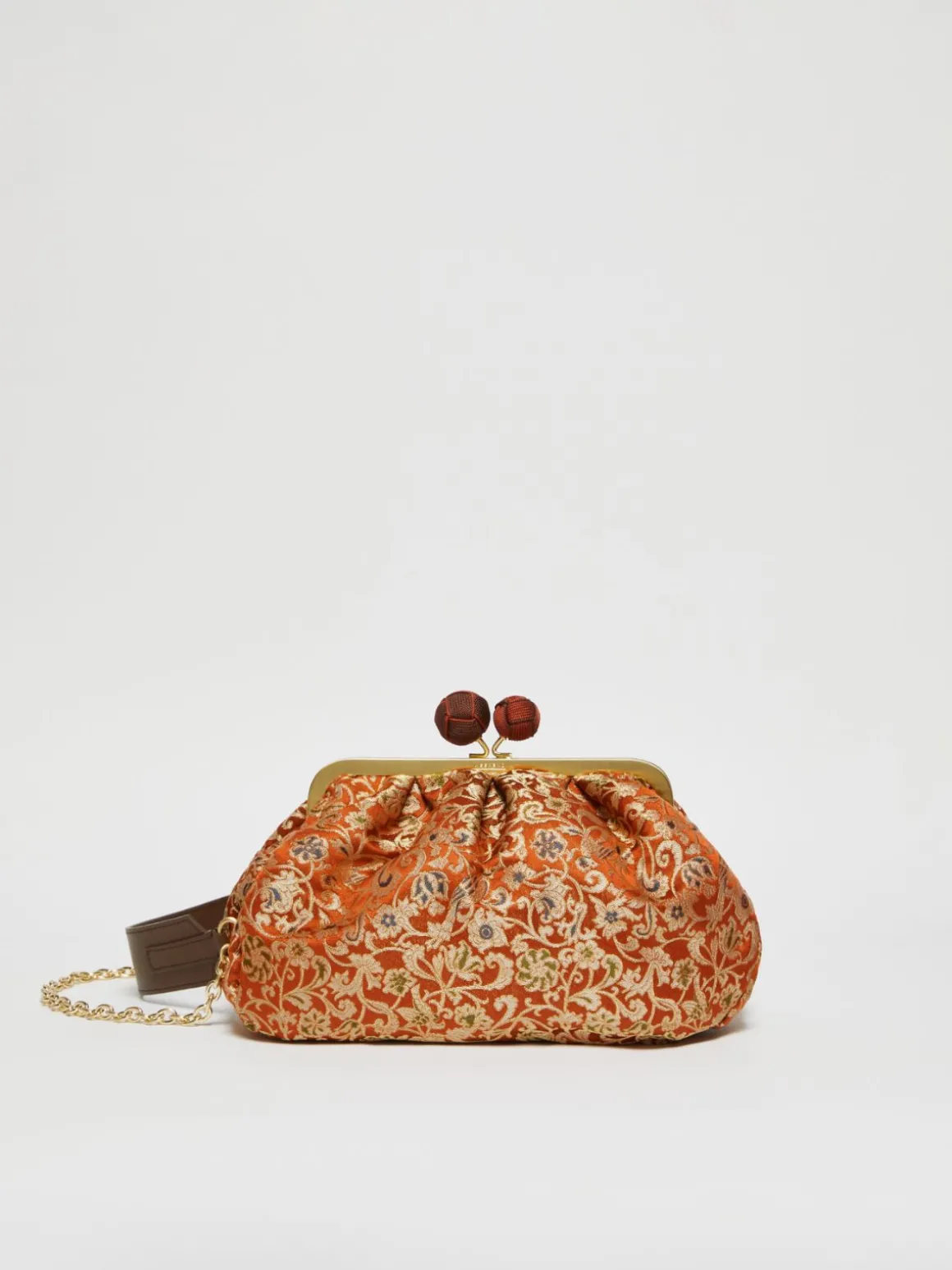 Shop Pasticcino Bag Medium in seta jacquard Pasticcino Bag | Borse
