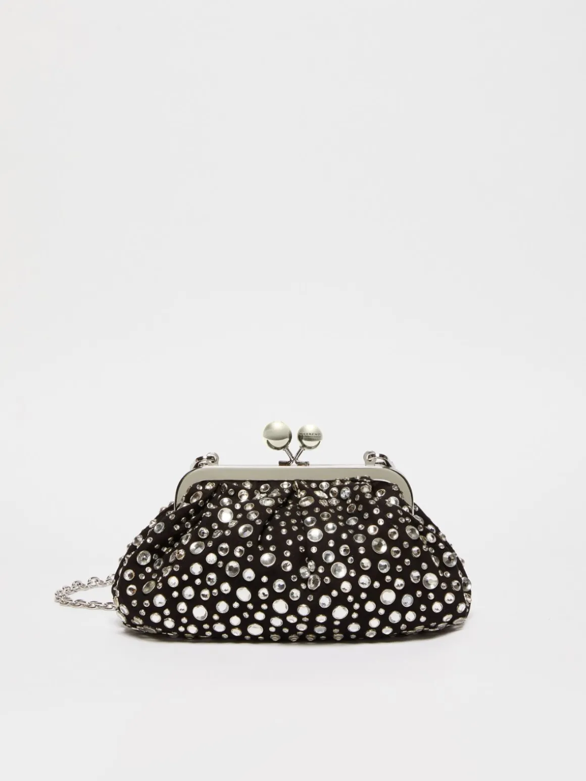 Shop Pasticcino Bag Small con pietre incastonate in pelle con cristalli Pasticcino Bag | Borse