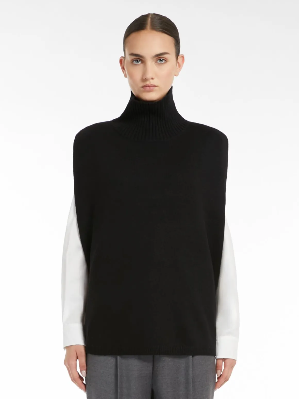 Cheap Poncho dolcevita in cachemire Sciarpeefoulard