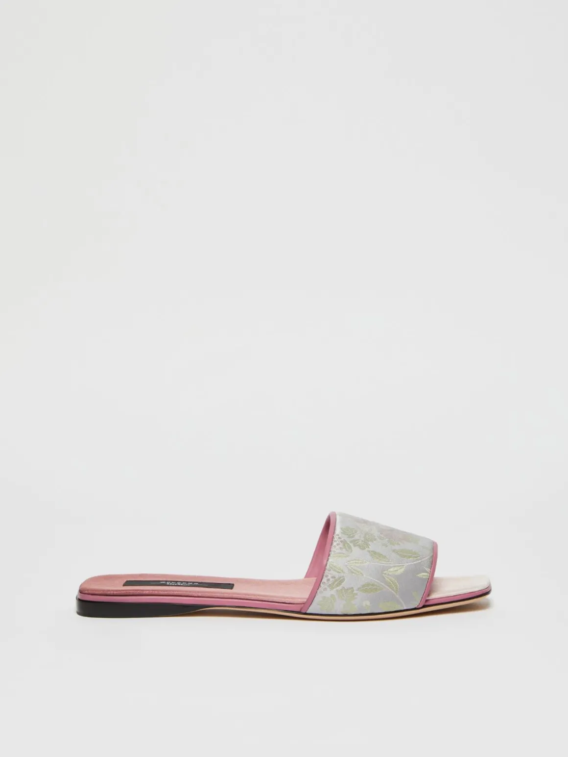Store Sandalo flat in seta jacquard Scarpe