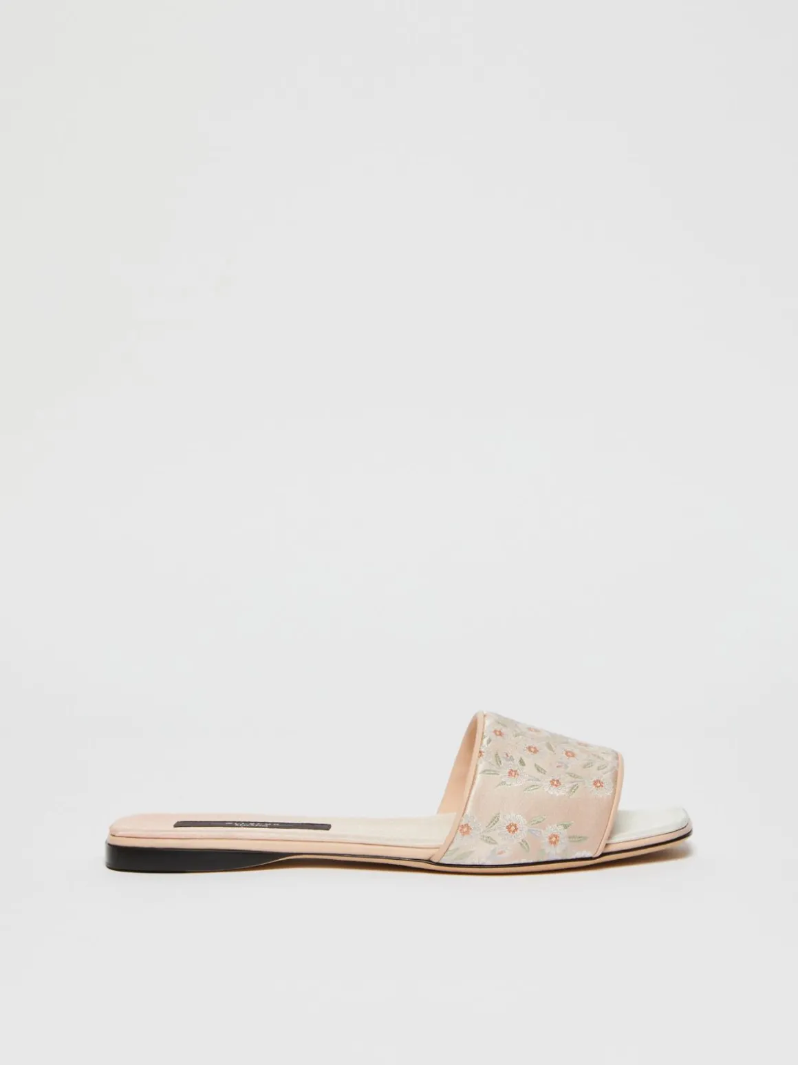 Clearance Sandalo flat in seta jacquard Scarpe