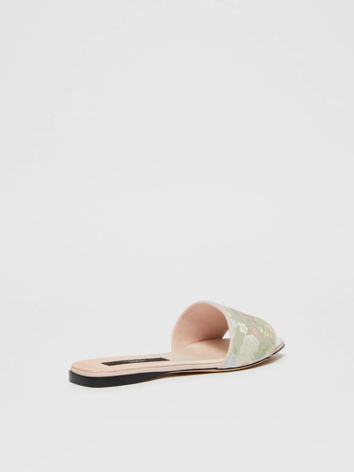 sandalo_flat_in_seta_jacquard_2.webp Online Sandalo flat in seta jacquard Scarpe