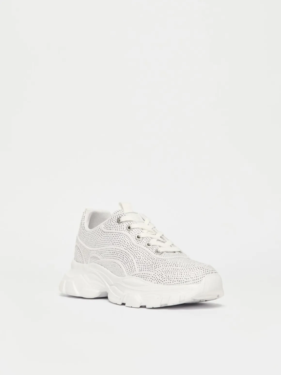 Outlet Sneaker in tessuto tecnico con strass Scarpe