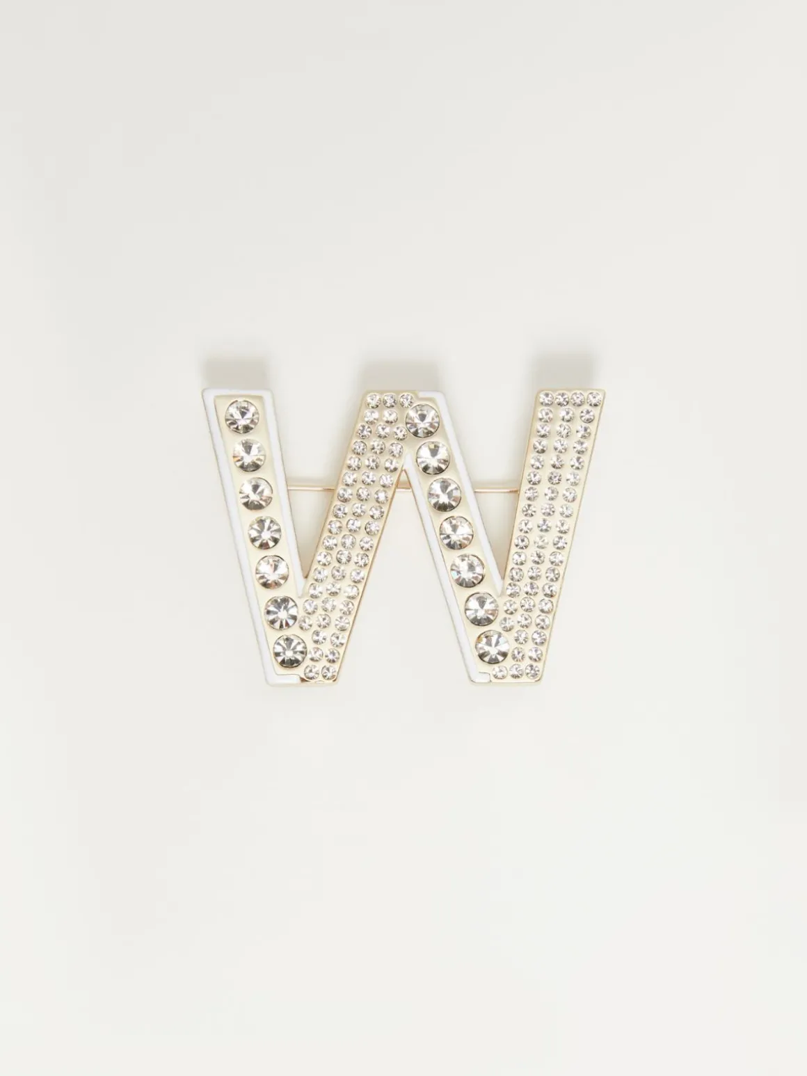 Fashion Spilla in metallo e strass Bijoux