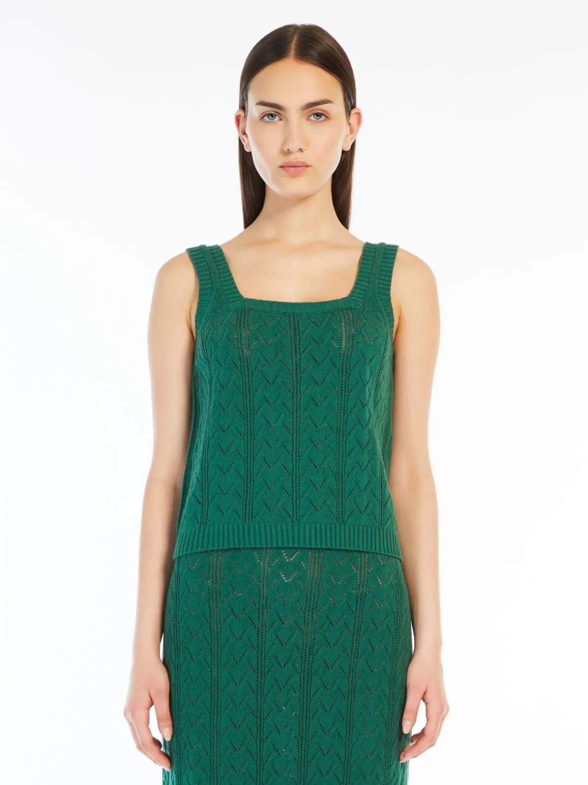 Cheap Top in filato di cotone crochet Maglie
