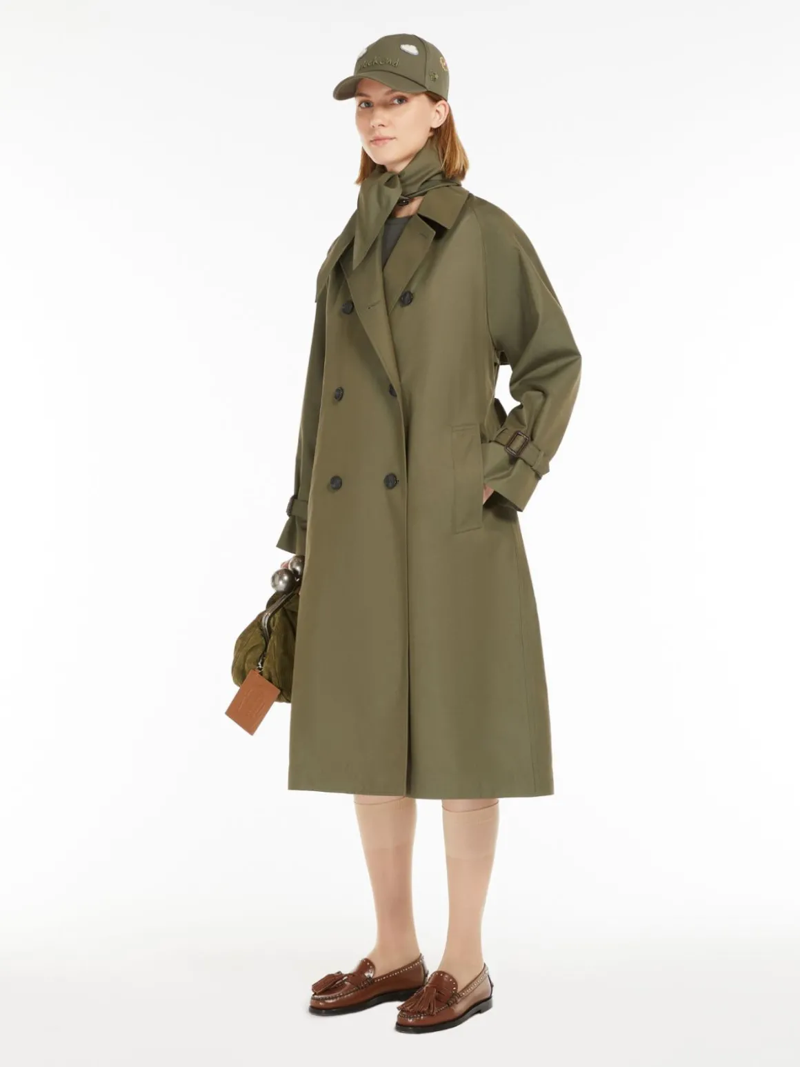 Clearance Trench reversibile in gabardina antigoccia Cappottietrench