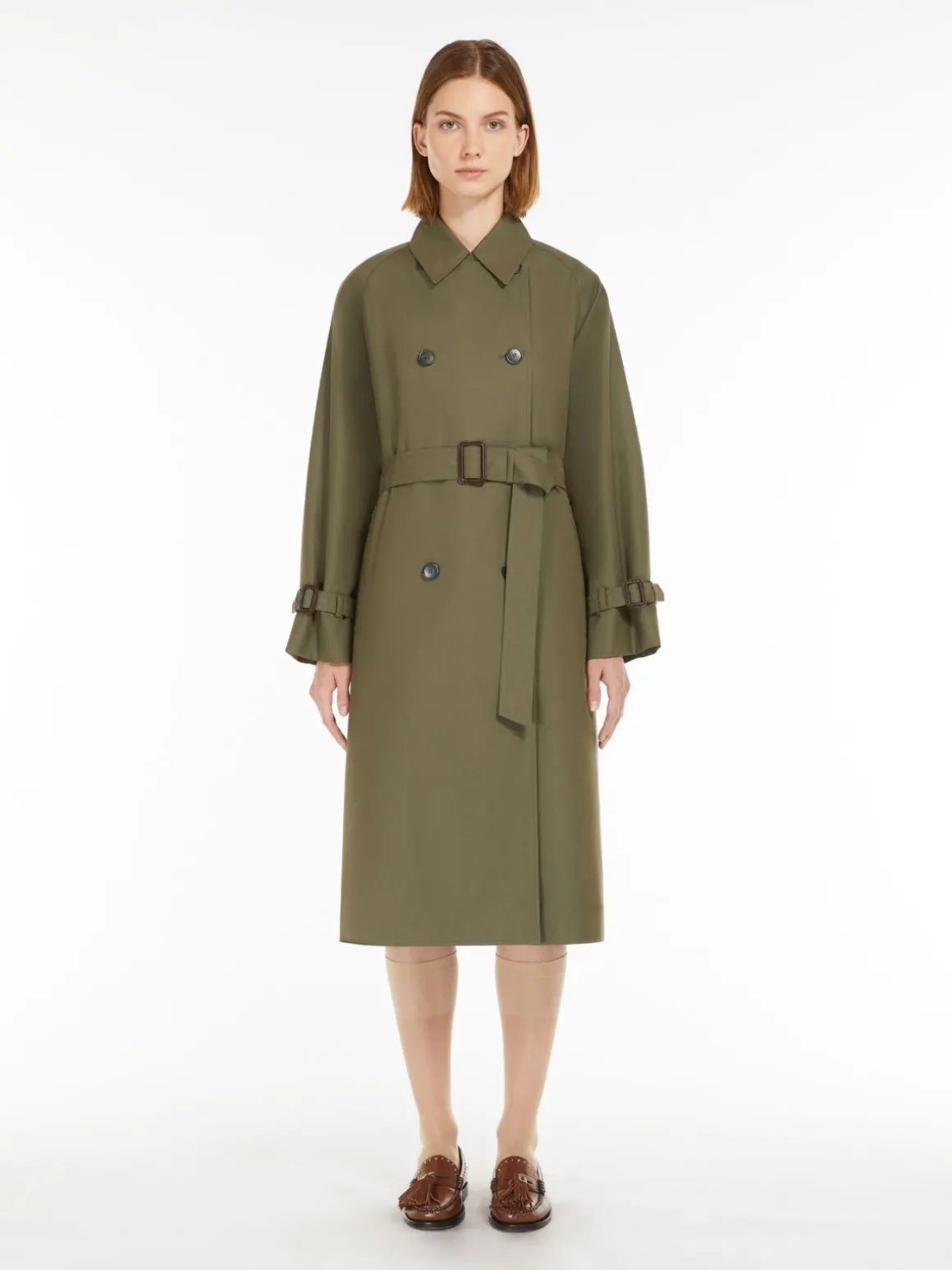 Clearance Trench reversibile in gabardina antigoccia Cappottietrench
