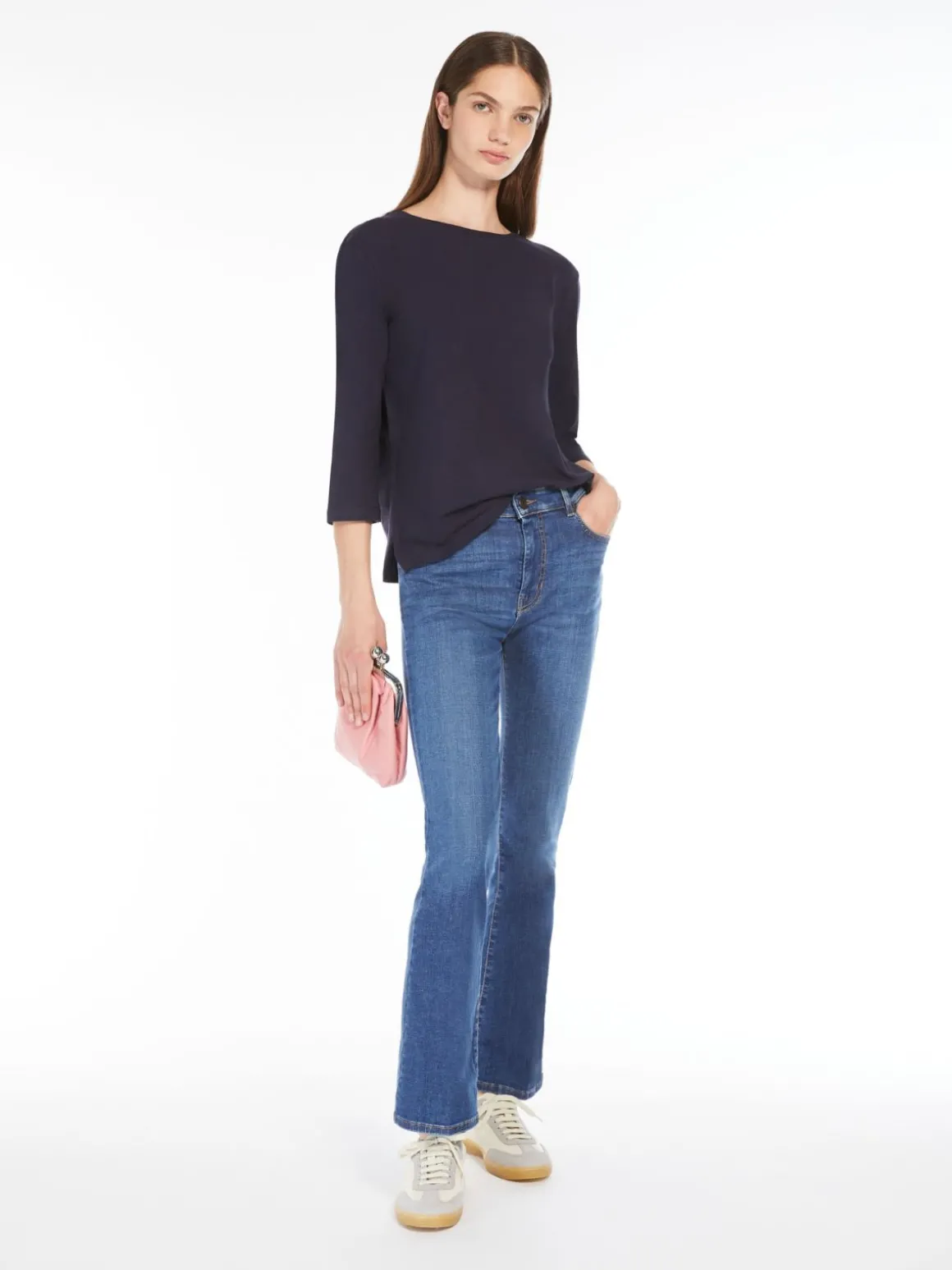 Cheap T-shirt a barchetta in jersey T-shirt E Top