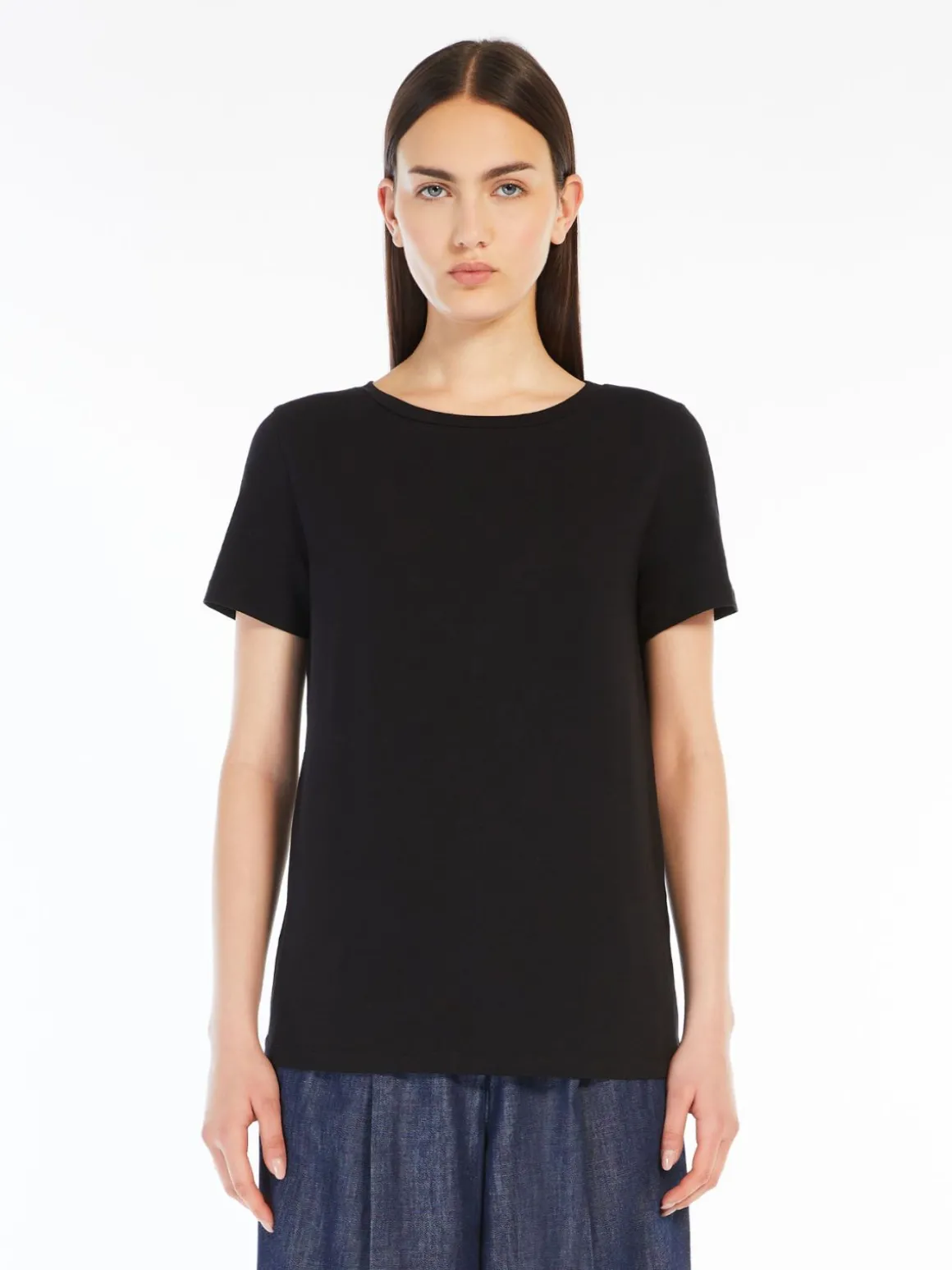 Store T-shirt basic in cotone stretch T-shirt E Top
