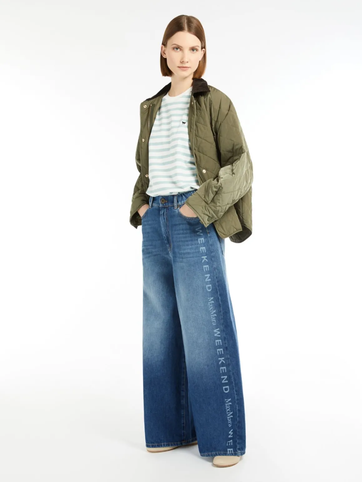 Store T-shirt girocollo in jersey T-shirt E Top