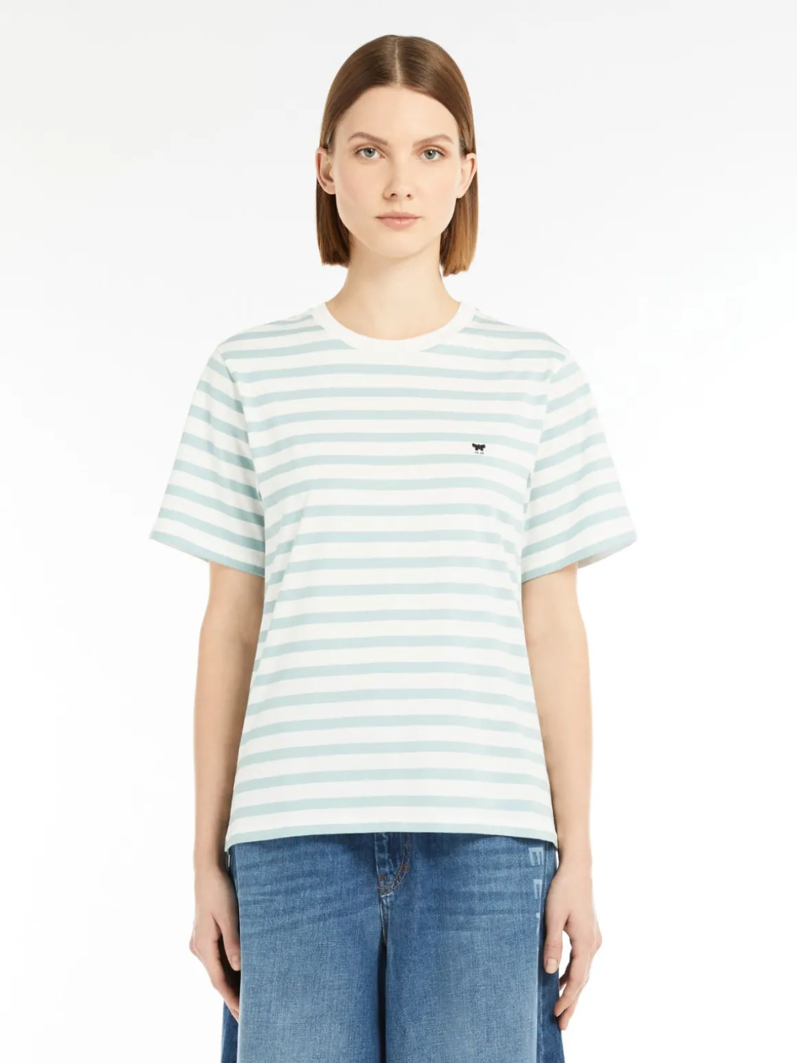 Store T-shirt girocollo in jersey T-shirt E Top