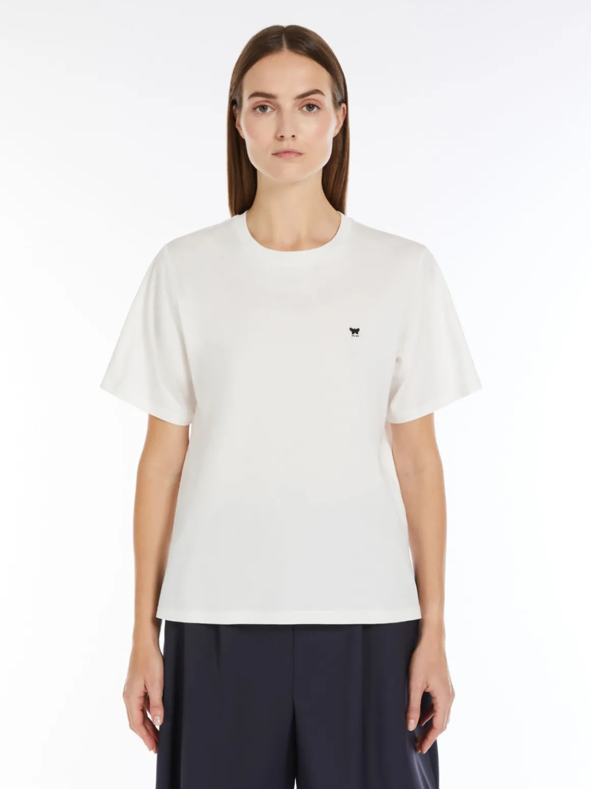 Sale T-shirt girocollo in jersey T-shirt E Top