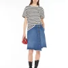 Outlet T-shirt in cotone con logo T-shirt E Top