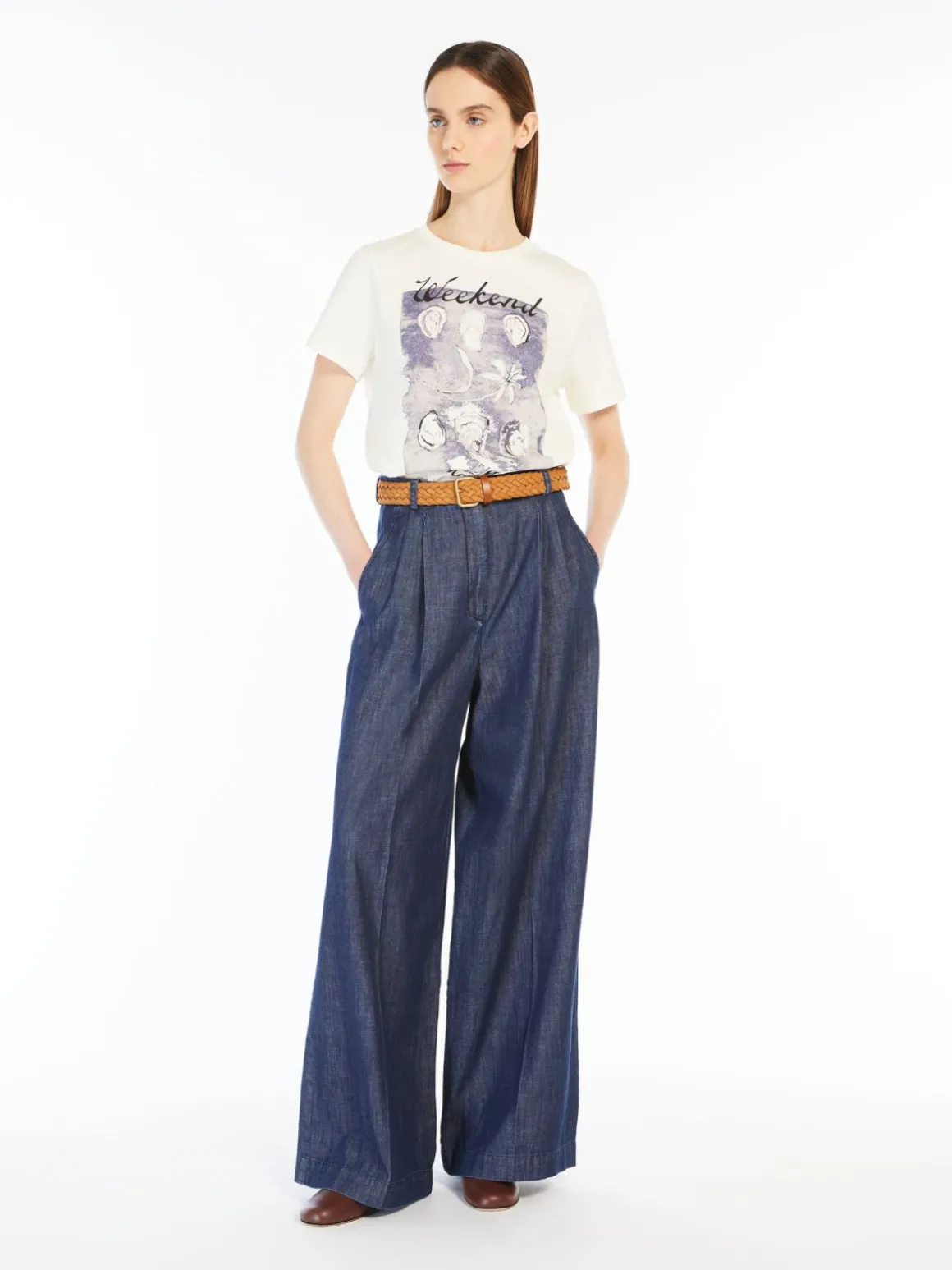 Best Sale T-shirt in cotone con stampa T-shirt E Top