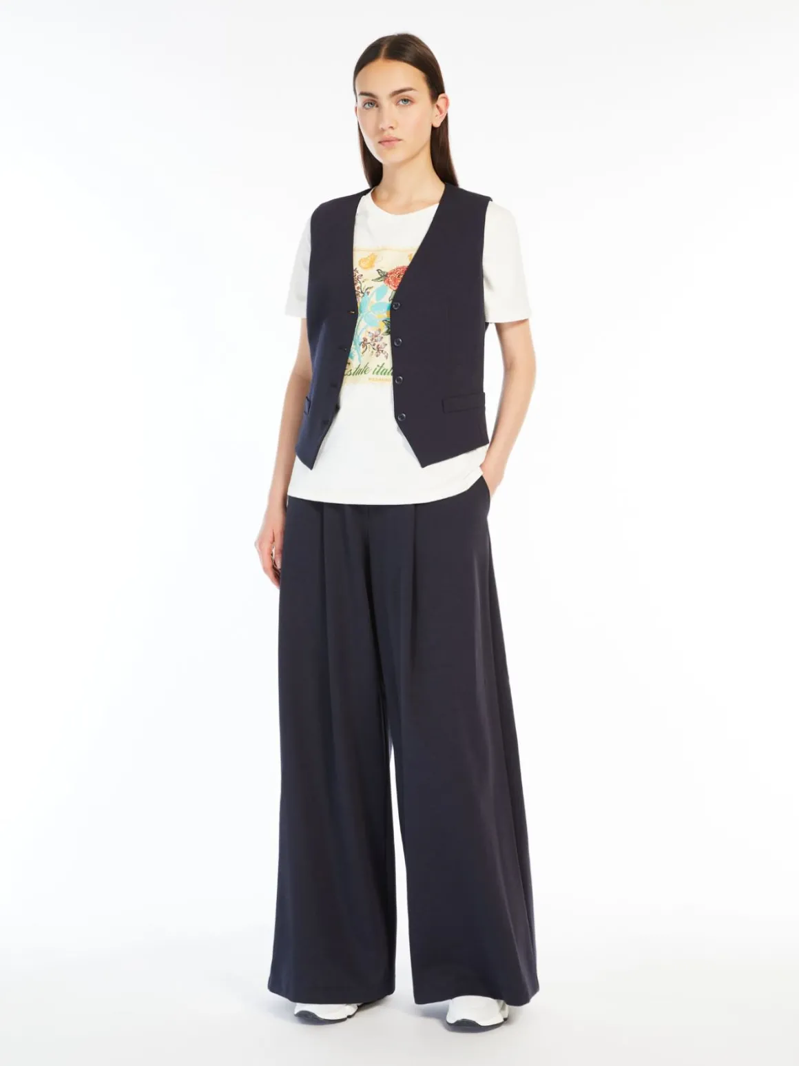 Cheap T-shirt in cotone con stampa T-shirt E Top