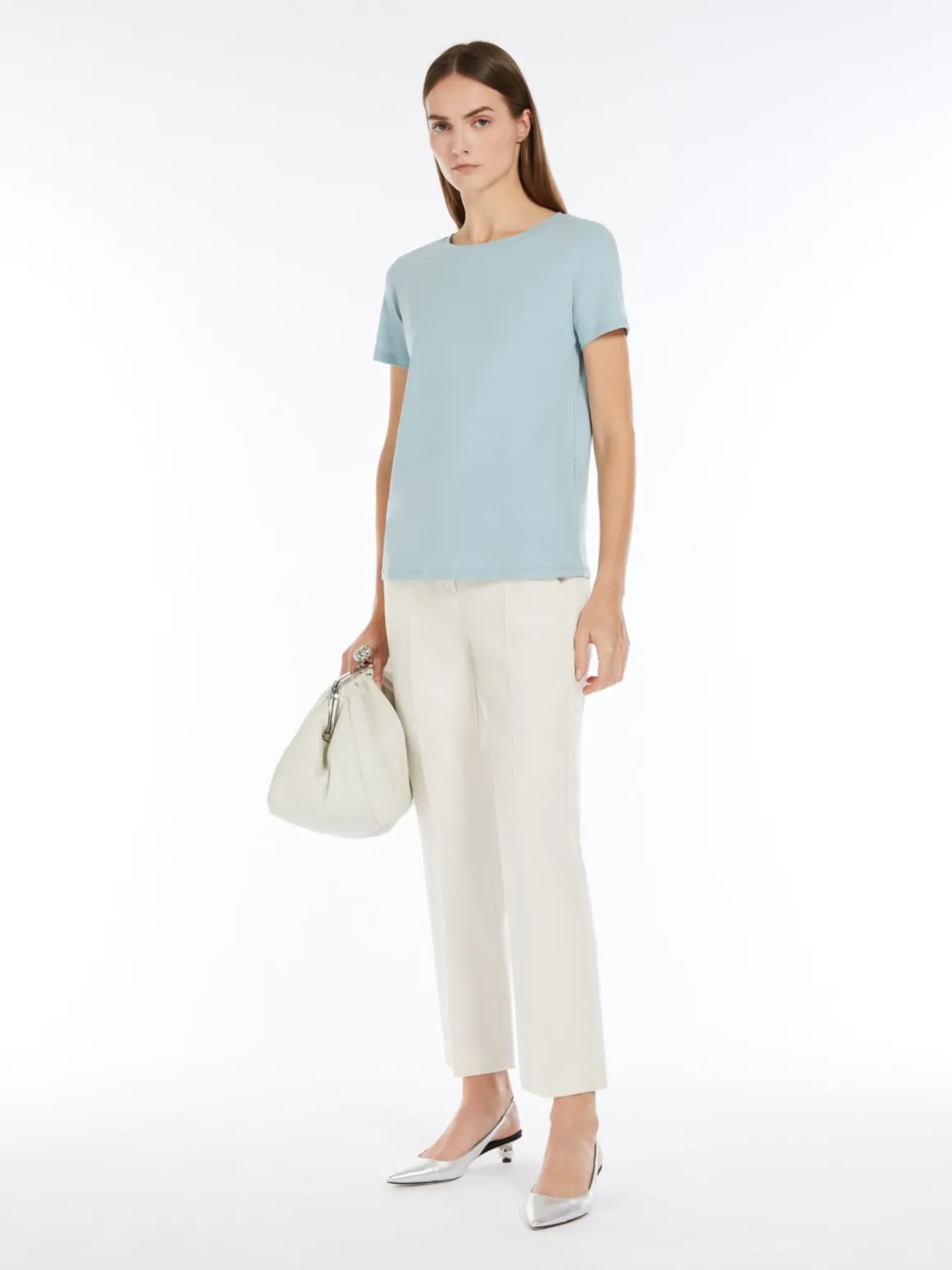 Online T-shirt in cotone organico stretch T-shirt E Top