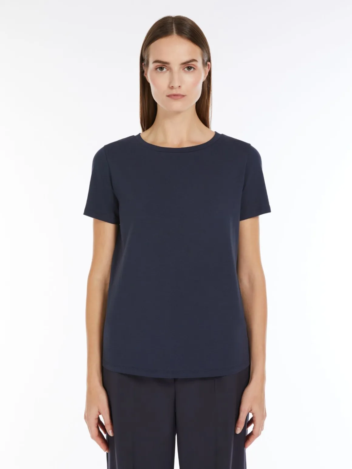 Fashion T-shirt in cotone organico stretch T-shirt E Top