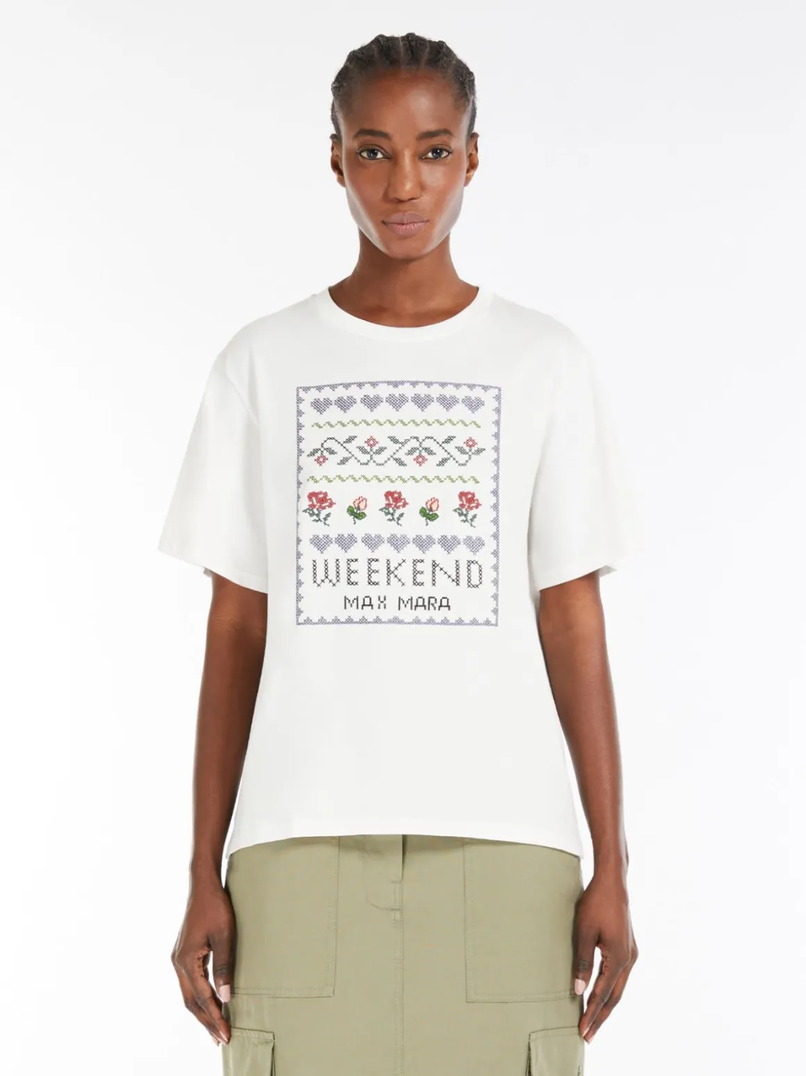 Best Sale T-shirt in jersey con stampa T-shirt E Top