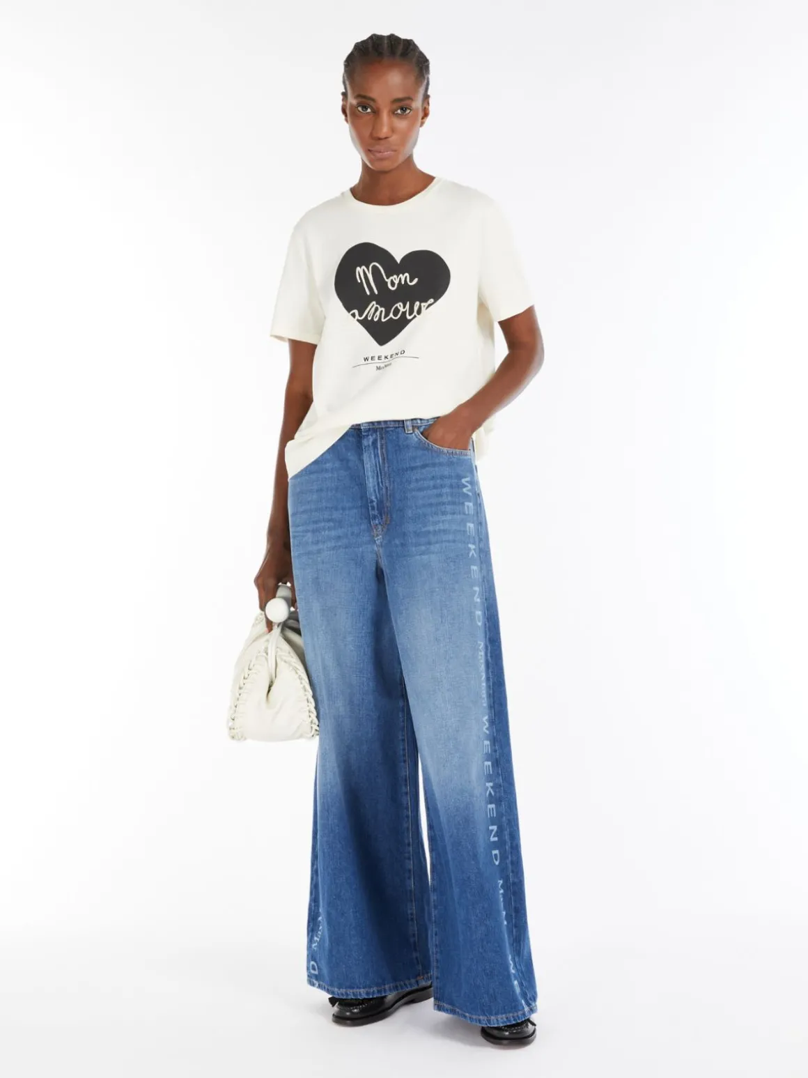 Online T-shirt in jersey di cotone T-shirt E Top
