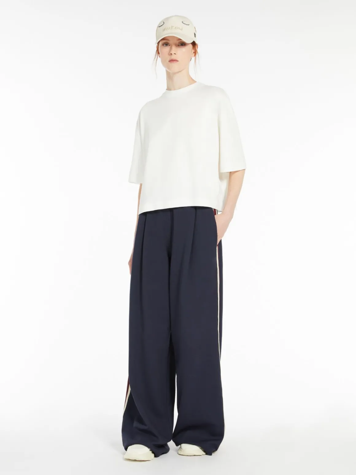 Shop T-shirt in jersey di cotone e viscosa T-shirt E Top