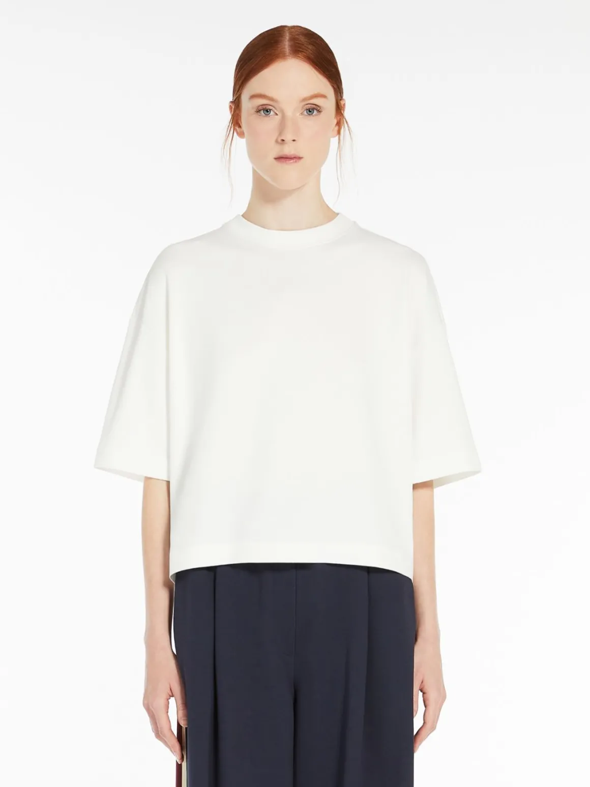 Shop T-shirt in jersey di cotone e viscosa T-shirt E Top