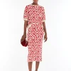 Store T-shirt in maglia di viscosa jacquard Maglie