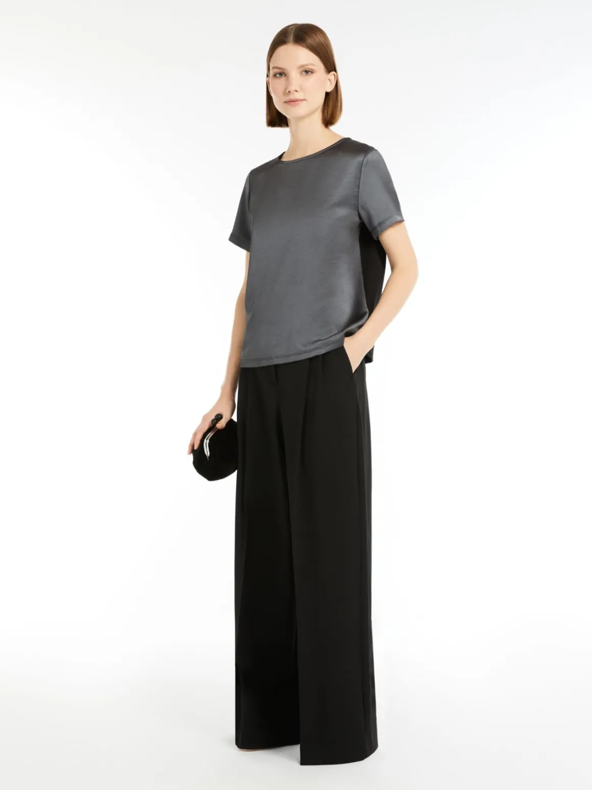 Shop T-shirt in raso e jersey T-shirt E Top