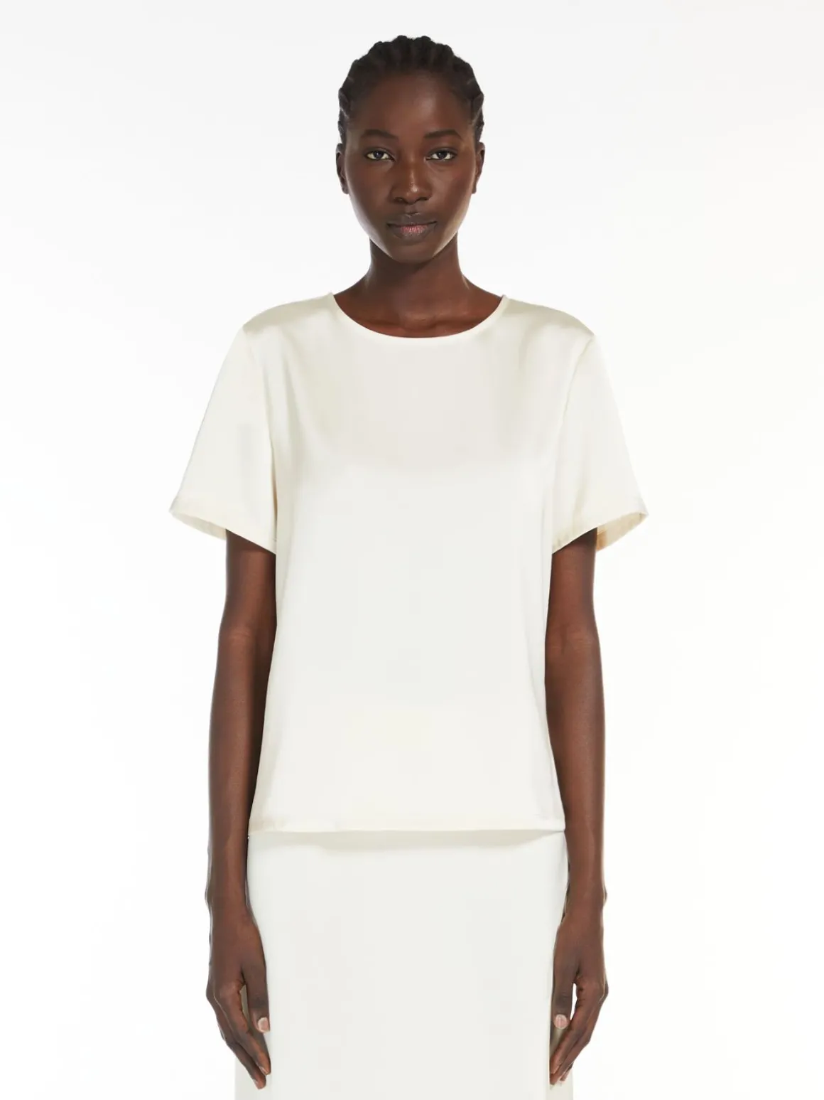 Discount T-shirt in raso e jersey T-shirt E Top