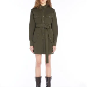Discount Tuta cargo in gabardina di cotone Abiti