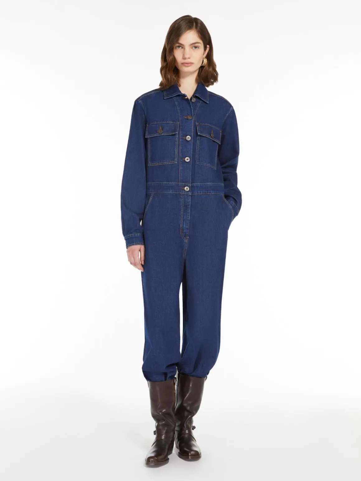 Fashion Tuta workwear in denim Abiti